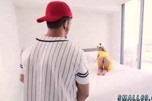 Tiny teen step sister Shes finally caught.