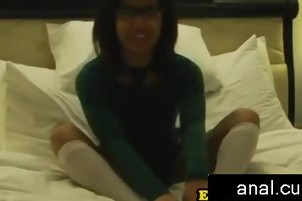 Vintage nubian debutante swallows oldmans cum