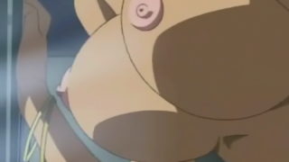 Huge meloned blonde hentai tramp getting pussy fucked in public